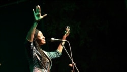 Singer Awa Ly performs on stage at the Saint Louis Jazz Festival in Saint Louis, Senegal, June 18, 2021. Picture taken June 18, 2021. REUTERS/Cooper Inveen.