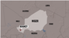Ramani ya Niger ikionyesha mji mkuu wa Niamey pamoja na nchi inazopakana nazo. 