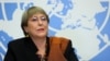 FILE - U.N. High Commissioner for Human Rights Michelle Bachelet.