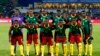 L'équipe des lions indomptables lors des demi-finales contre le Ghana à Franceville, au Gabon, le 2 février 2017.