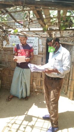 Caregiver Guidance Notes Dictribution in Rohingya Refugee Camp, Cox's Bazar, Bangladesh