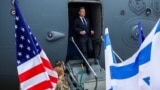Sekretari amerikan i Shtetit Antony Blinken gjatë vizitës në Izrael