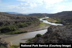 The Rio Grande river in Big Bend National Park