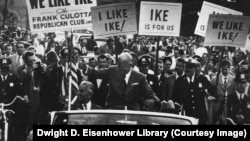 Dwight D. Eisenhower campaigning