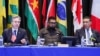 U.S. Secretary of State Antony Blinken speaks beside Guyana President Irfaan Ali and Jamaican Prime Minister Andrew Holness at an emergency meeting on Haiti at the Conference of Heads of Government of the Caribbean Community (CARICOM) in Kingston, Jamaica, March 11, 2024. 