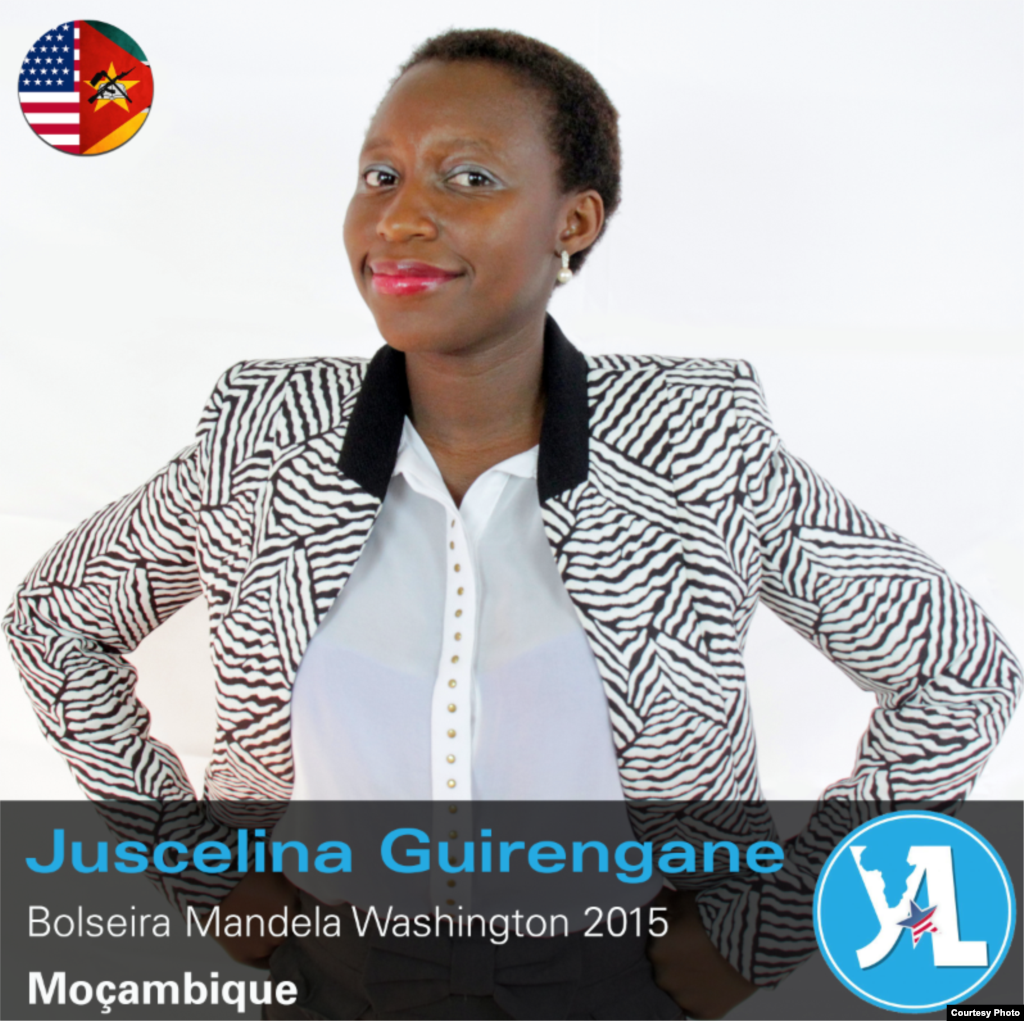 Juscelina Guirengane - participante moçambicana Mandela Washington Fellowship
