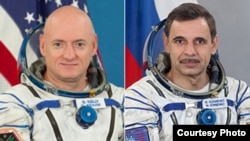 Скотт Келли и Михаил Корниенко. Фото НАСА
