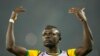 FILE - Senegal's Sadio Mane gestures prior to the start of the African Cup of Nations 2022 final against Egypt at the Ahmadou Ahidjo stadium in Yaounde, Cameroon, on February 6, 2022.