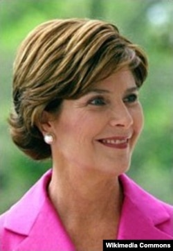 Laura Welch Bush grew up in the same town as her husband.