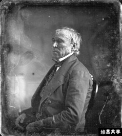 Zachary Taylor at the White House daguerreotype by Matthew Brady, 1849