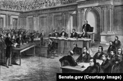 Andrew Johnson's impeachment trial in the U.S. Senate