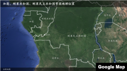 加蓬、刚果共和国、刚果民主共和国等国地理位置