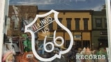 route 66 sign in Atlanta Illinois