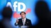 (FILES) Maximilian Krah, Member of the European Parliament of Germany's far-right Alternative for Germany (AfD) party, gestures as he speaks during the European Election Assembly of German far-right party Alternative for Germany (AfD - Alternative fuer De
