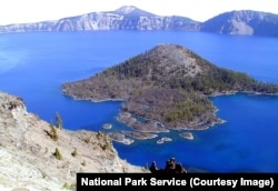 Wizard Island and Crater Lake