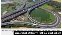 Cao tốc Bắc-Nam là dự án trọng điểm của Việt Nam
