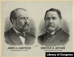 James A. Garfield Republican candidate for president - Chester A. Arthur Republican candidate for vice president. (Library of Congress)