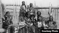 Lakota family, 1904. From 1878 onwards, tens of thousands of Native Americans were forced by the US government to attend boarding schools, a prime factor in the decline of indigenous languages across the U.S. Photo courtesy Florentine Films/Hott Product
