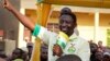 Le candidat à la présidentielle, l'opposant Frank Habineza du Parti Vert Démocrate, lors d'un rassemblement de campagne électorale dans le district de Musanze, au Rwanda, le 28 juillet 2017.
