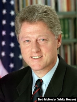 Bill Clinton was the first president from the Democratic Party to serve two full terms since Franklin Roosevelt.