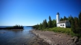 Rock Harbor Lighthouse at Isle Royale National Park