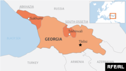 Карта Грузии.