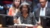 (FILE) Dubes AS untuk PBB Linda Thomas-Greenfield di pertemuan Dewan Keamanan.