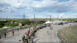 Украинские военнопленные в Мариуполе. Май 2022г. 