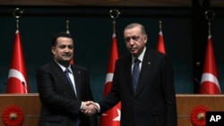 Serokomarê Tirkiyê R. T. Erdogan û Serokwezîrê Îraqî M. Şia Al Sudanî