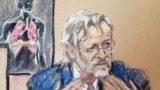 Pulmonologist Dr. Martin Tobin testifies at the trial of former Minneapolis police officer Derek Chauvin for the death of George Floyd in Minneapolis, Apr. 8, 2021, in this courtroom sketch.