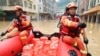 广东南部地区大暴雨造成一些地区洪水泛滥。（美联社2024年4月22日转发）