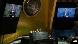 Энтони Блинкен выступает на конференции по рассмотрению действия Договора о нераспространении ядерного оружия в Генеральной Ассамблее ООН, 1 августа 2022 года