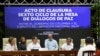 The sixth round of peace dialogues between Colombia's government and the National Liberation Army in Cuba, February 6, 2024.