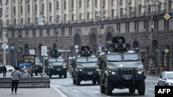 Подразделение ВСУ на улицах Киева. 24 февраля 2022.