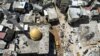 ภาพถ่ายจากโดรนเผยความเสียหายหลังการบุกค้นค่ายผู้อพยพนูร์ ชัมส์ ในเขตเวสต์แบงก์ เมื่อ 21 เม.ย. 2021 (REUTERS/Ammar Awad)