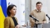Анналена Бербок и Дмитрий Кулеба на совместной пресс-конференции в Киеве. 10 мая 2022 г. 