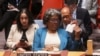 FILE - U.S. Ambassador to the U.N., Linda Thomas-Greenfield, attends a meeting of the U.N. Security Council on "Effective multilateralism through the defense of the principles of the Charter of the United Nations," at the U.N. headquarters in New York, U.S., April 24, 2023. 