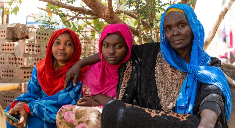 Wanawake wakiwa katika kambi ya wakimbizi wa ndani Sudan. (Maktaba)