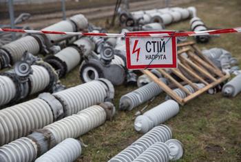 Damage to Ukraine's power infrastructure has lad to led to disruptions in essential services like electricity, heating, and water supplies (file). 