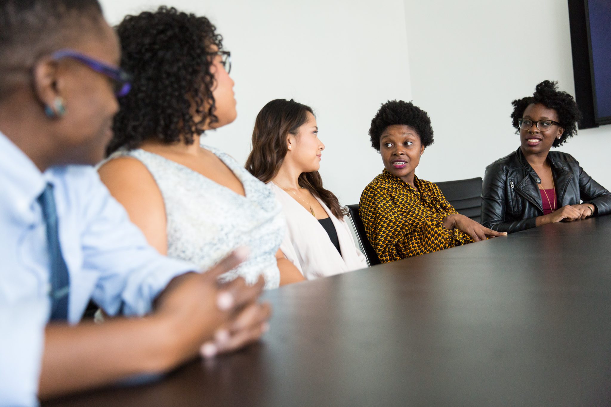 Group of people at a meeting