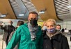 Алексей и Юлия Навальные в "Шеретьево". Фото из твиттера Киры Ярмыш