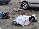 На месте трагедии в Запорожье. Фото: Дмитрий Галко специально для "Граней"