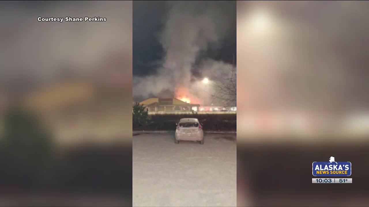 The Anchorage Fire Department is investigating a fire late Wednesday night at the former...