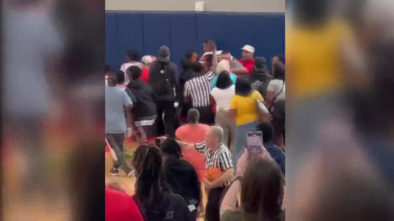 A fight involving parents broke out Sunday at a kids' basketball tournament at  the North...