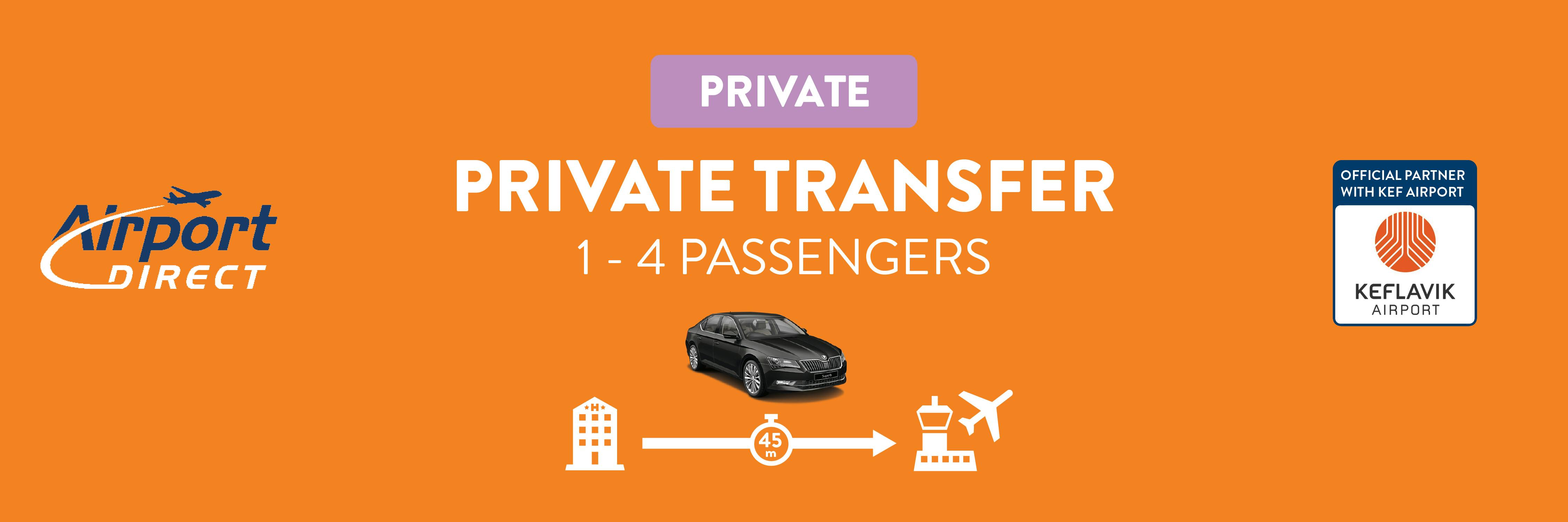 You can book a direct transfer for 1-4 passengers from Keflavik to Reykjavik.