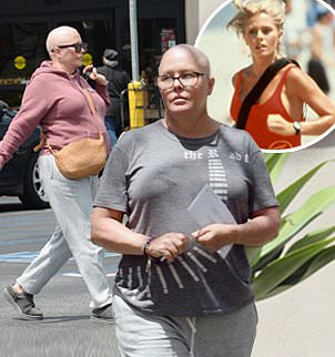 Nicole Eggert stepped out in Los Angeles on Friday amid her battle with stage two cribriform carcinoma breast cancer .