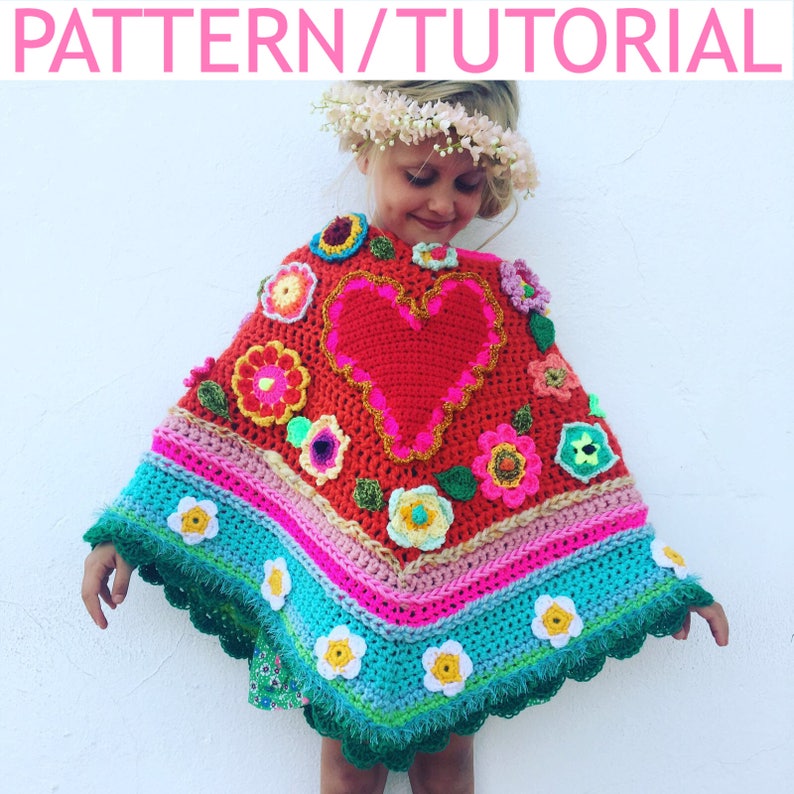 USA/UK Pattern/Tutorial how to make a  pollevieponcho image 0