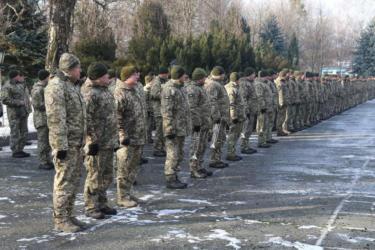 Шикування військовослужбовців ЗСУ