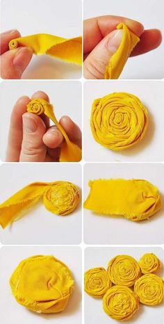 fleur en tissu tutoriel facile comment fabriquer vous même #diy #handmade