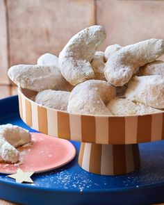 These buttery Greek cookies are traditionally made with almonds and dredged in icing sugar. Perfect with a cup of coffee.